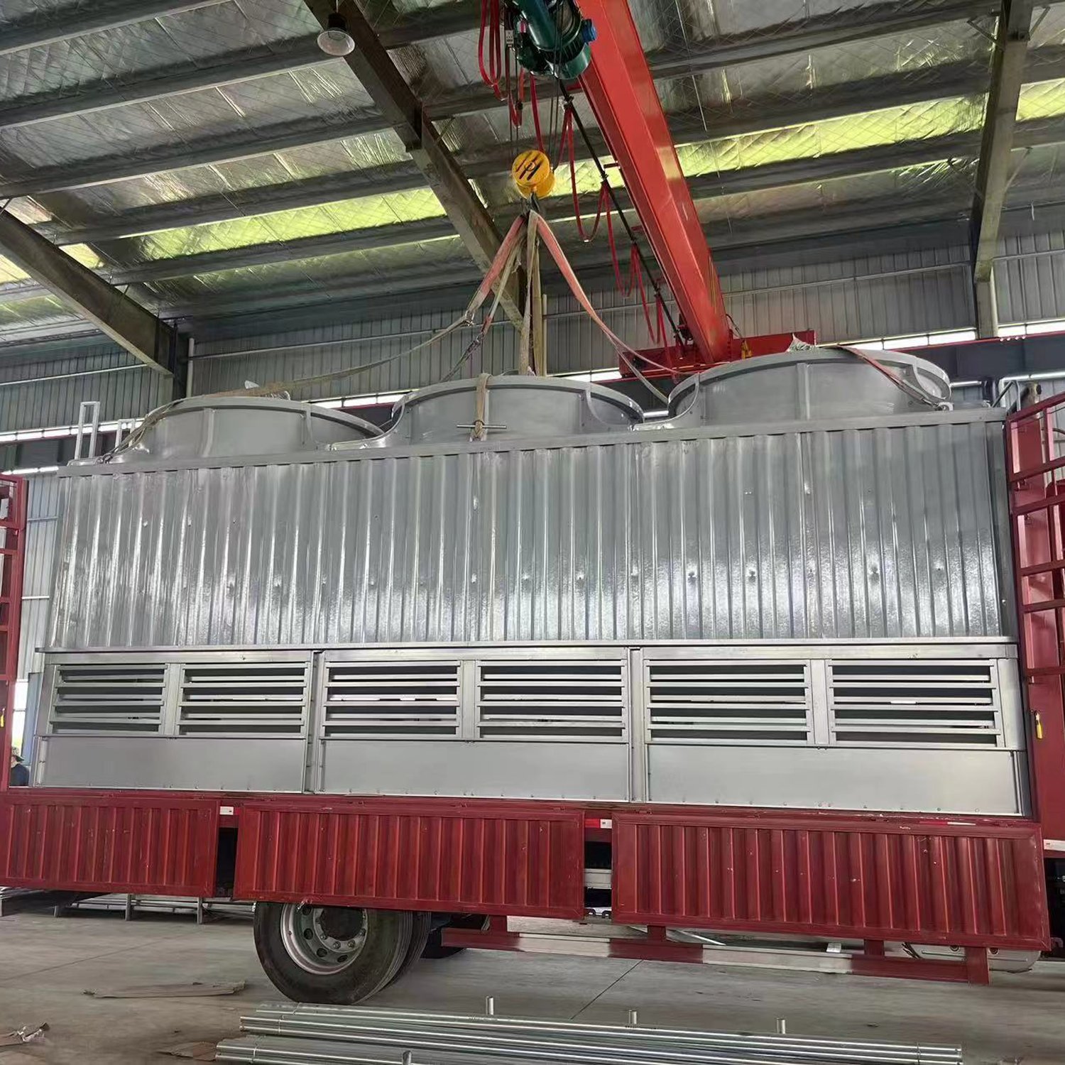 150T FRP Big Counter Flow Square Type Open Loop Type FRP Water Cooling Tower