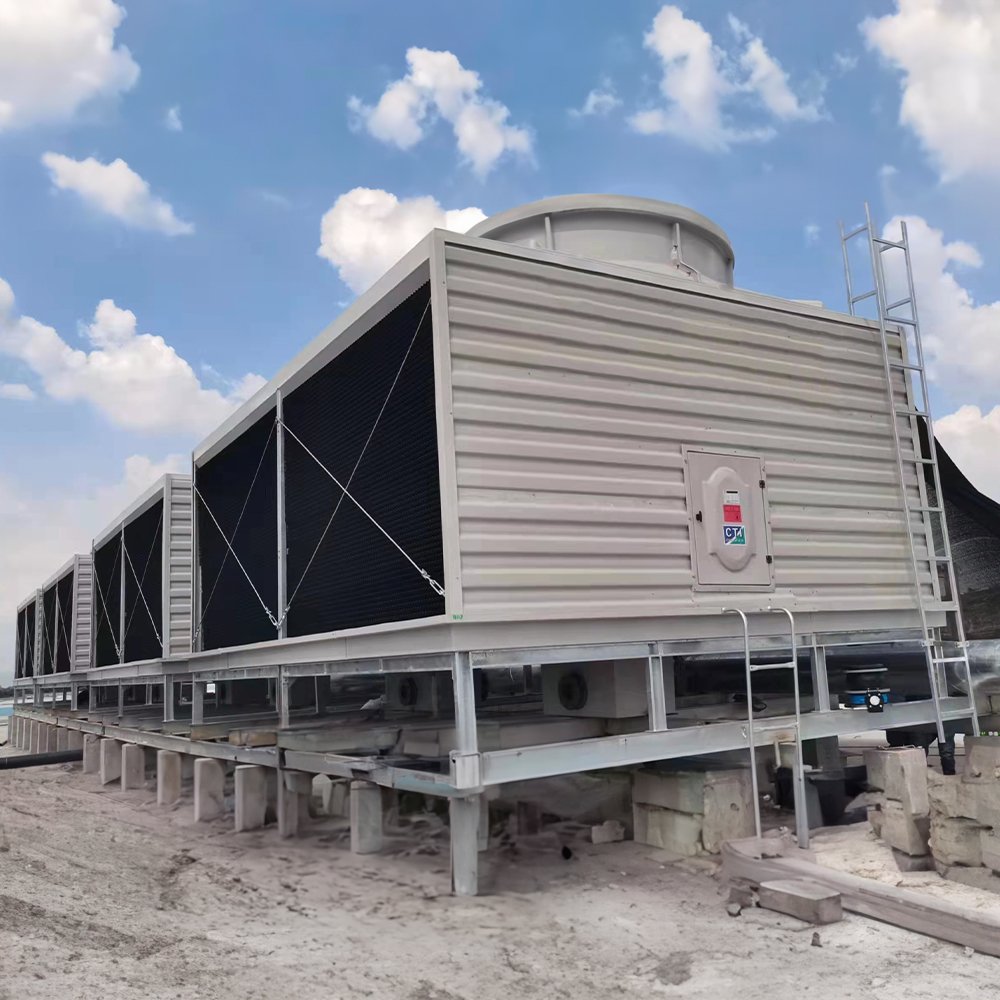 150T FRP Big Counter Flow Square Type Open Loop Type FRP Water Cooling Tower