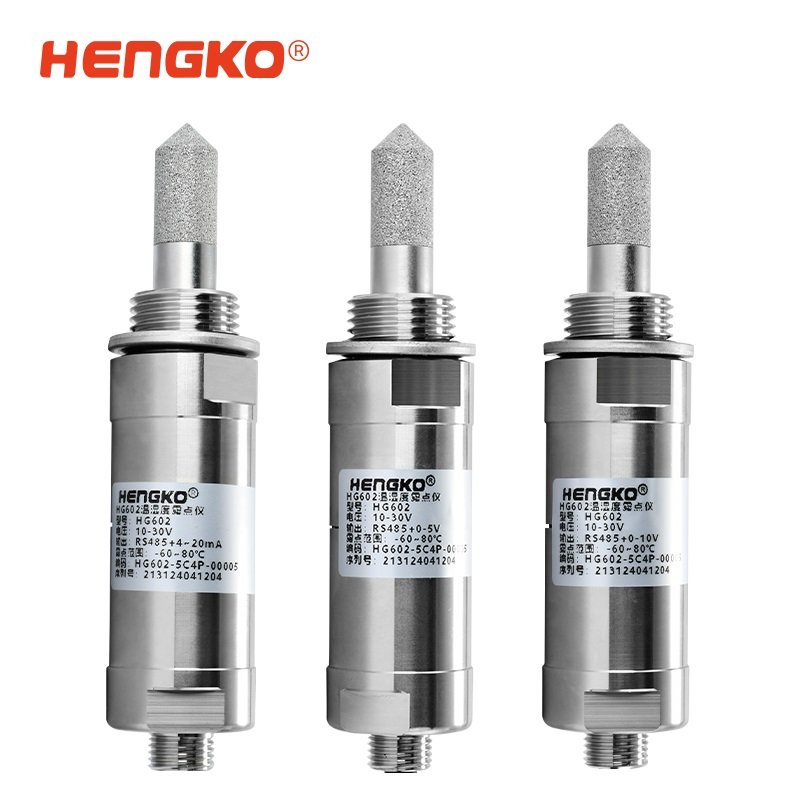 HG602 Resist Condensation 4 20mA Rs485 Hydrogen Dew Point Sensor Transmitter for Compressed air Dryers