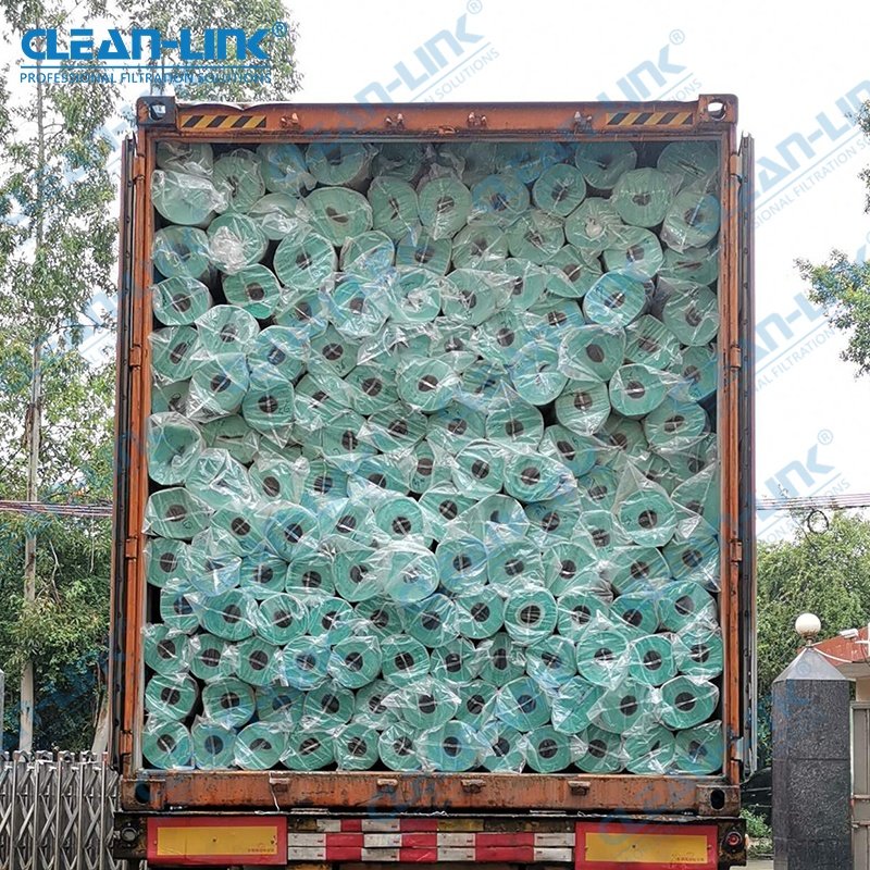 Hot Sale Automatic Paint Booth Air Filter Media Fiberglass Air Filter Roll Spray Booth Floor Filter