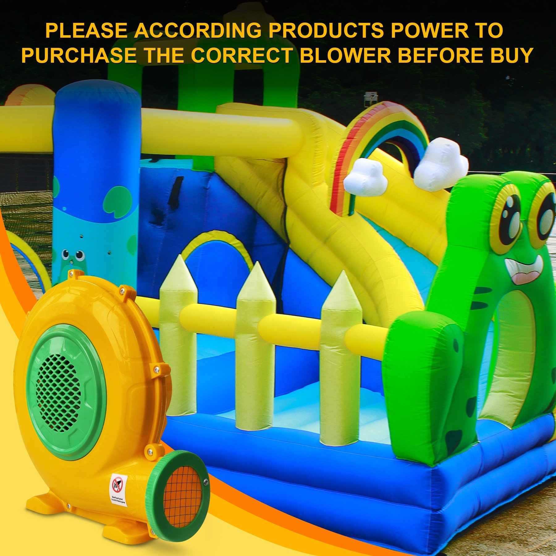 Professional Grade 750W Inflatable Blower Electric Ventilation Fan Pool Floats Toys Outdoor RV Use 110V 120V Plastic Material