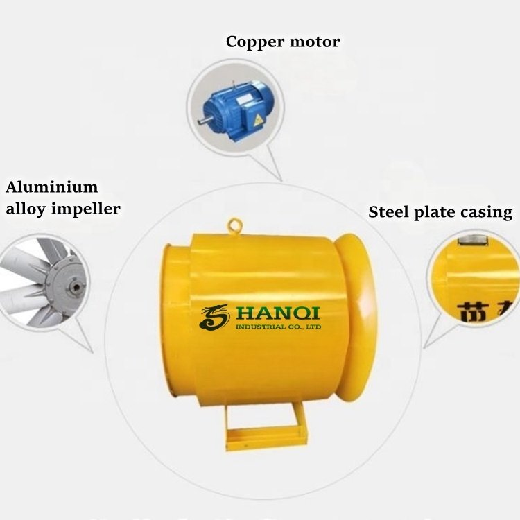 Commercial Industrial Explosive Proof Ventilation Duct Tunnel Hanging Ventilation Fan Easy and Simple to Handle for Sale