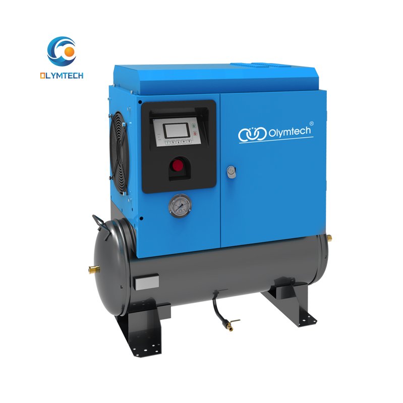 Portable Industrial Air Compressor 100L Tank 3.7kw 4.5kw 5.5kw 7.5kw Engines Screw Type Oxygen 7.5kw Motor Industrial Compressor