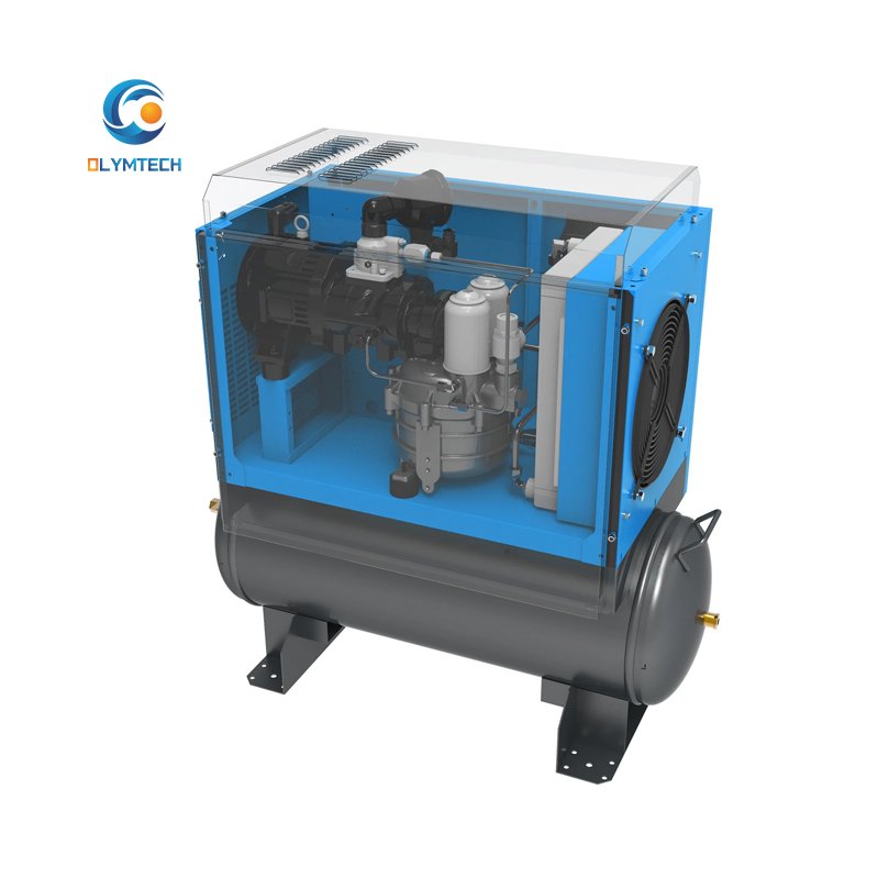 Portable Industrial Air Compressor 100L Tank 3.7kw 4.5kw 5.5kw 7.5kw Engines Screw Type Oxygen 7.5kw Motor Industrial Compressor