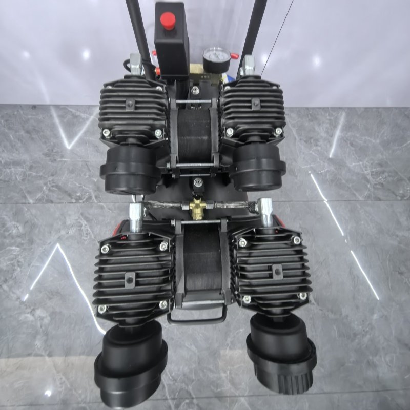 Mini Electric 50L Air Compressor 4.5HP 8bar Silent Piston Oilless with Core Components Engine and Motor