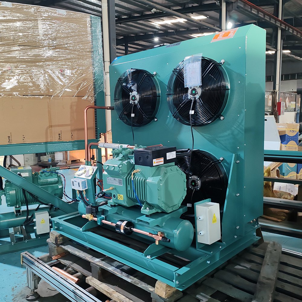 10HP Piston Condensing Unit for Cold Project Reciprocating Compressor Air Cooled Condensing Unit for Cold Room Refrigeration