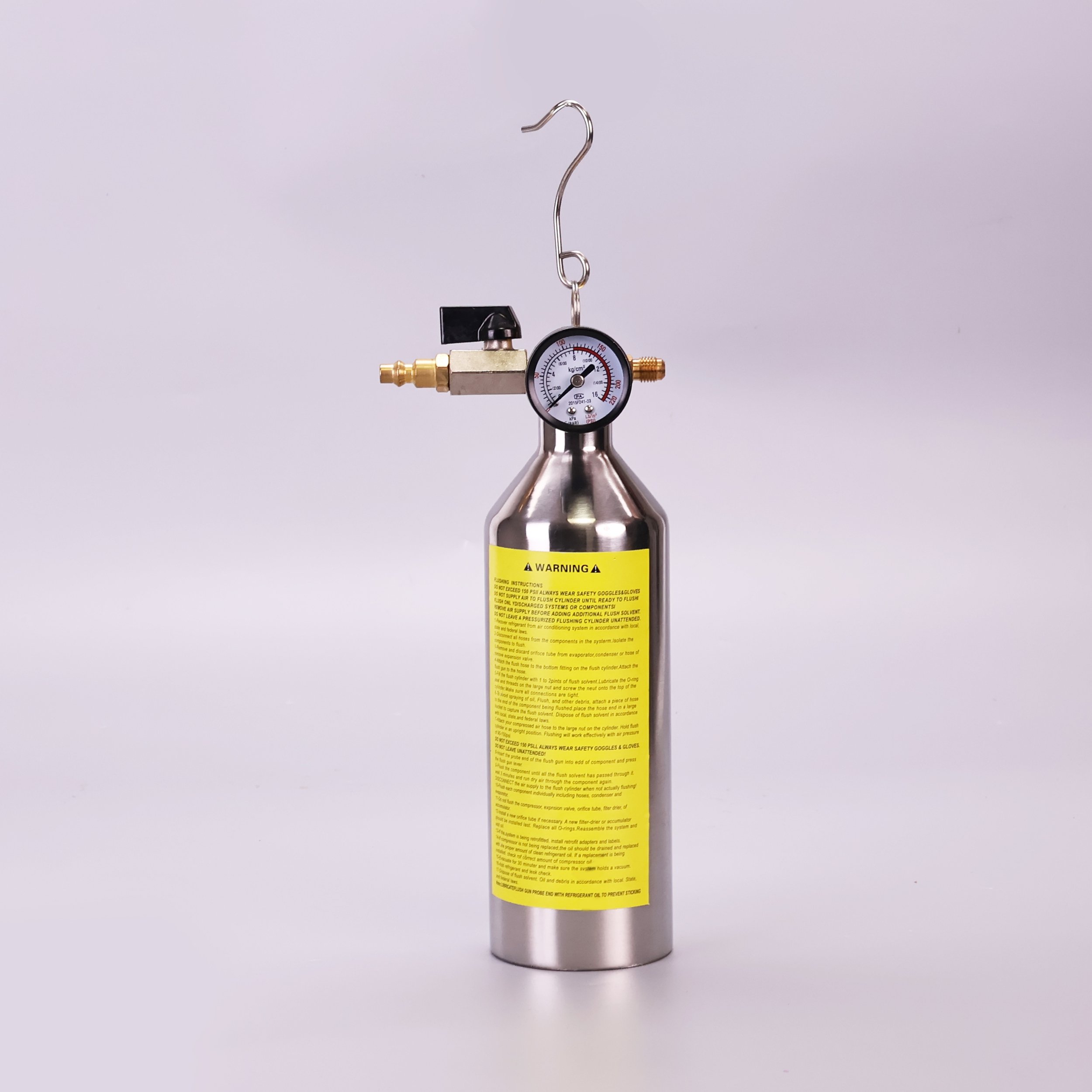 076 AC Flush Canister Gun Kit Portable A/C System Flush Clean Tool Set Air Conditioning Pipe Flush