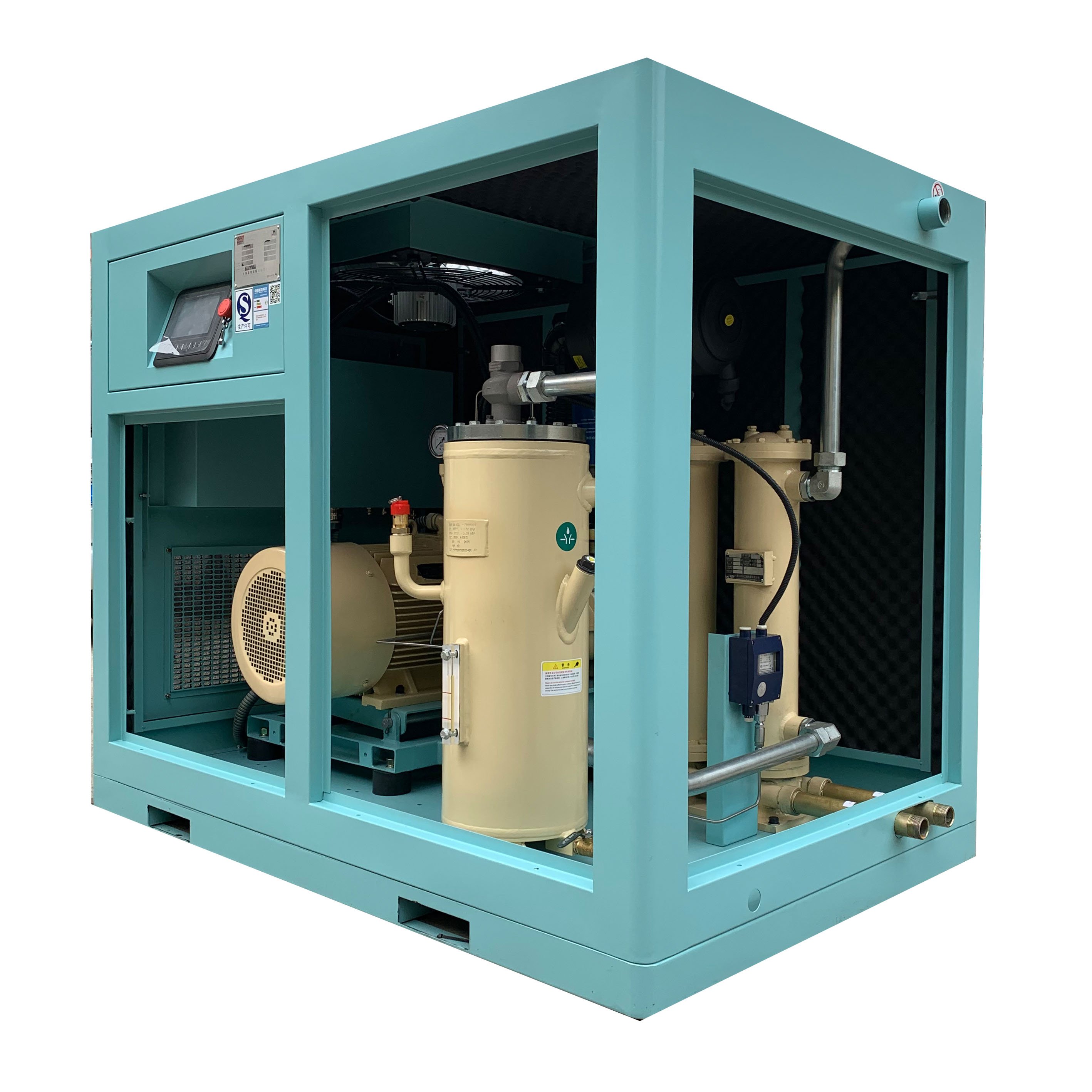 CCS Qualified 120hp 90kw Marine Screw air Compressor