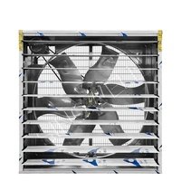 Industrial Blower 1380 Poultry Dairy Farm Cooling Axial Flow Fan Industri 1200 Cfm 120 Asic Delta Exhaust Fan with Thermostat