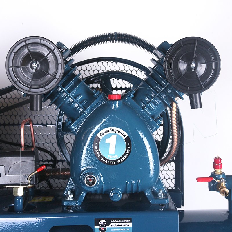 Bison Belt Drive Air Compressor 100L 3Hp 220V 230V 8 Bar Ac Belt Driven Air Compressor Machine for Sale