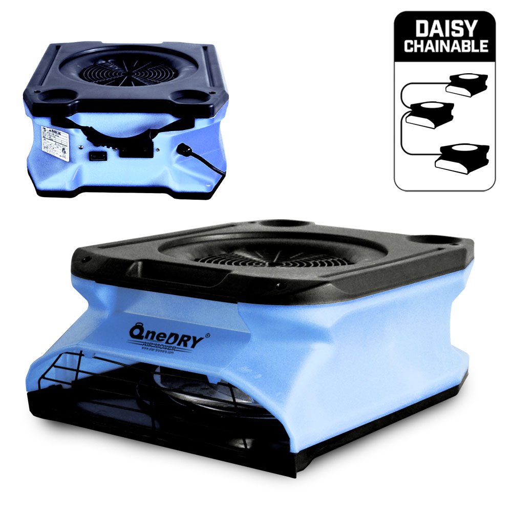 High air Flow Pancake Low Profile air Mover Blower Carpet Dryer with Daisy GFCI for Water Damage restoration