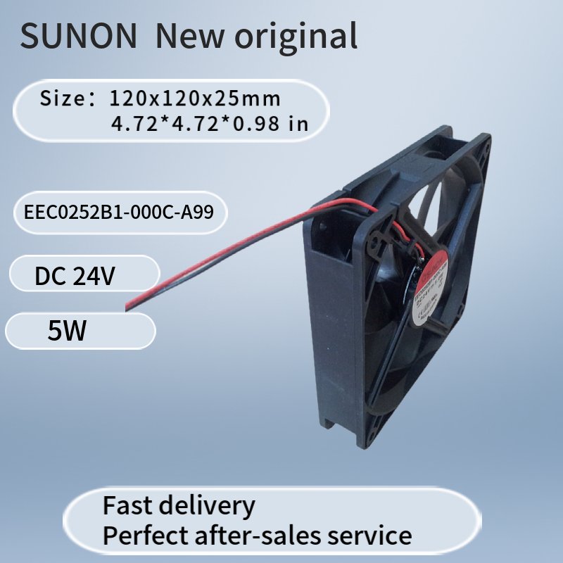 EEC0252B1 120x120x25mm DC24V 5W sunon DC Fan MagLev Brushless Cooling Fan 24 Volt Fan