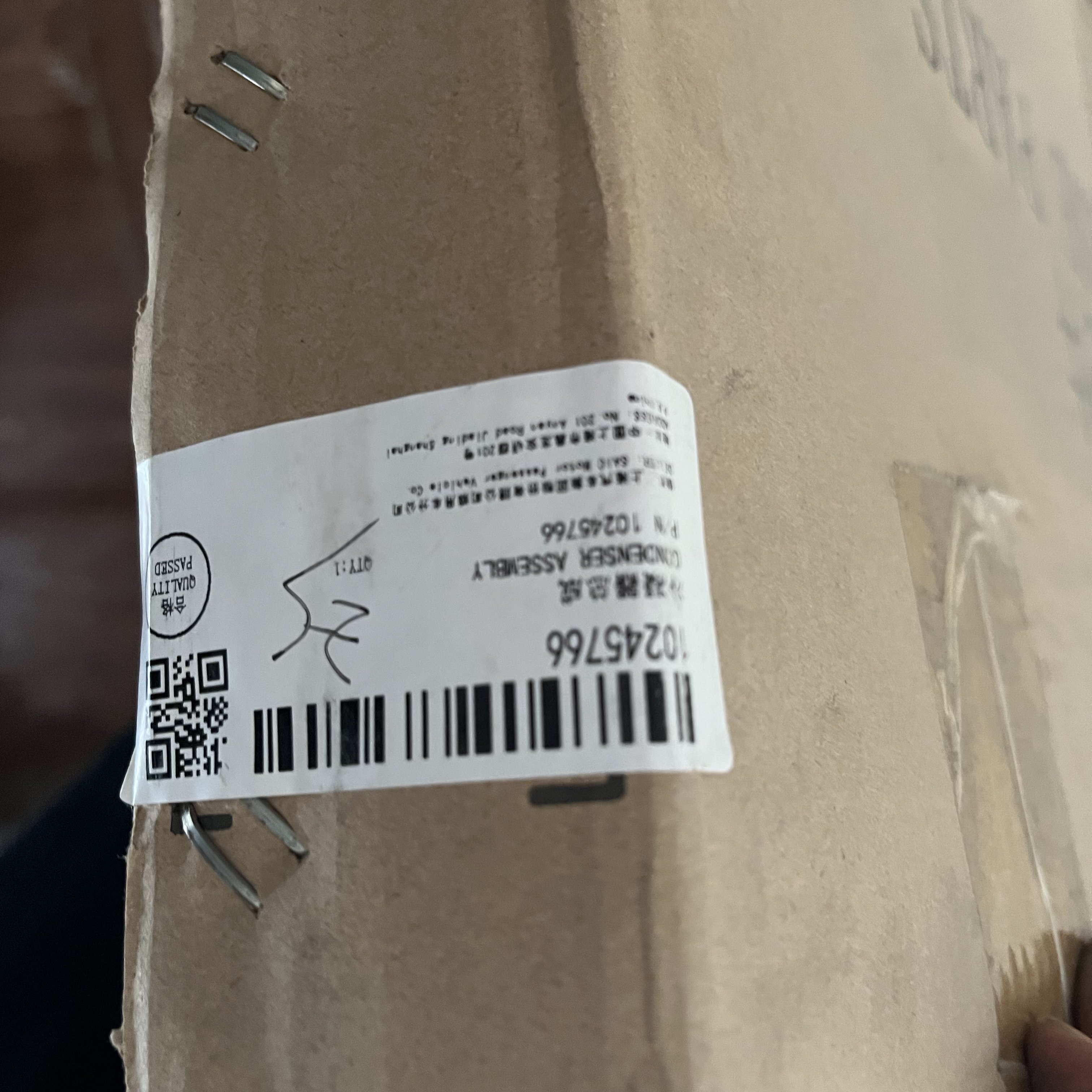 Wholesale Auto Parts Manufacturer Air Conditioner Car Ac Condenser Parts Cooler for MG ZS