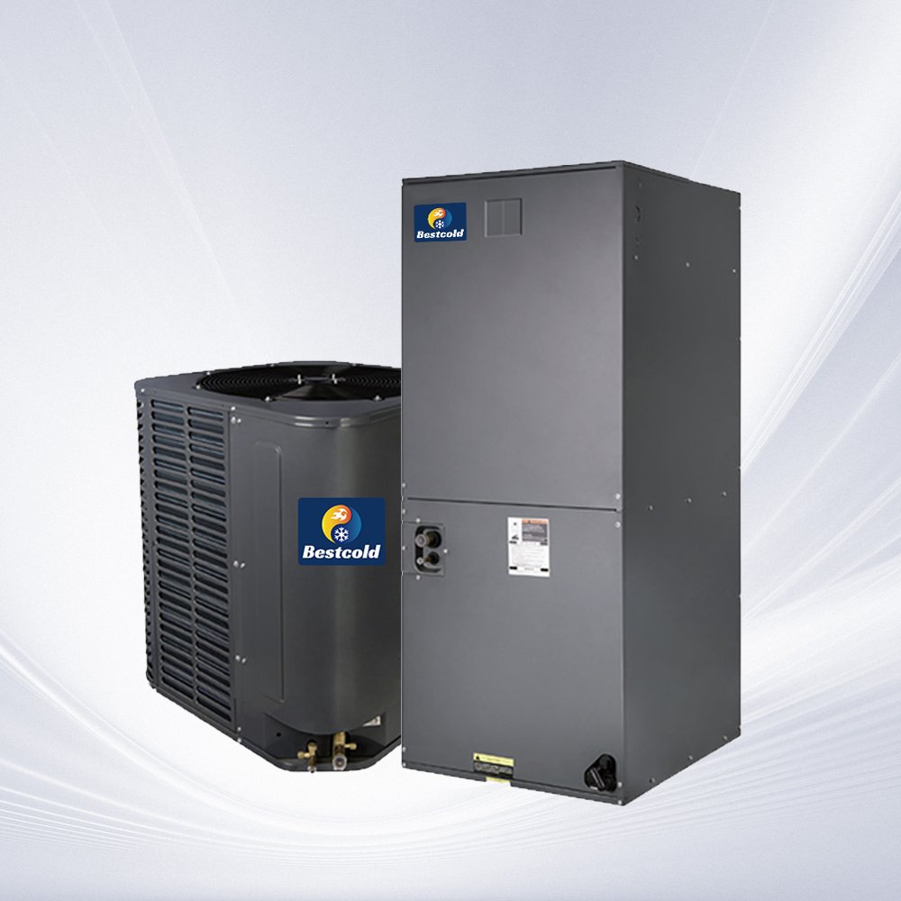 18 Seer 18000-60000 Btu Air Handler Top Discharge Condensing Unit 3 4 5 Ton R410a Vertical Type Air Handling Unit