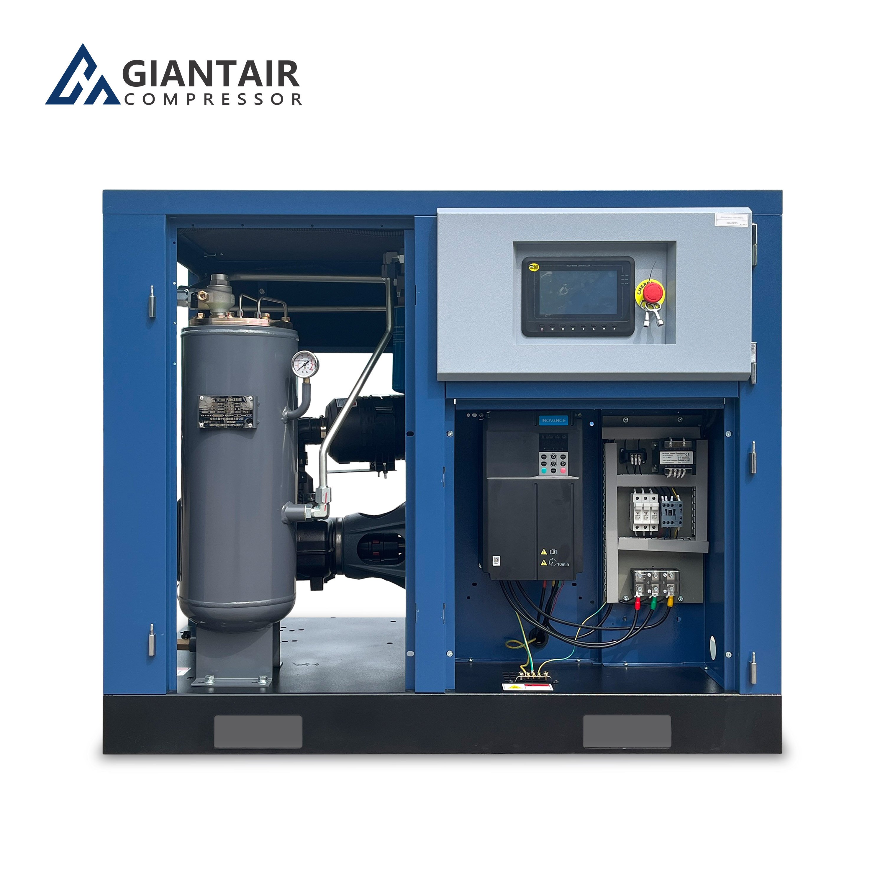 GIANTAIR Hot Sale Industrial Screw Air Compressor Permanent Magnet VFD Rotary Air Compressor