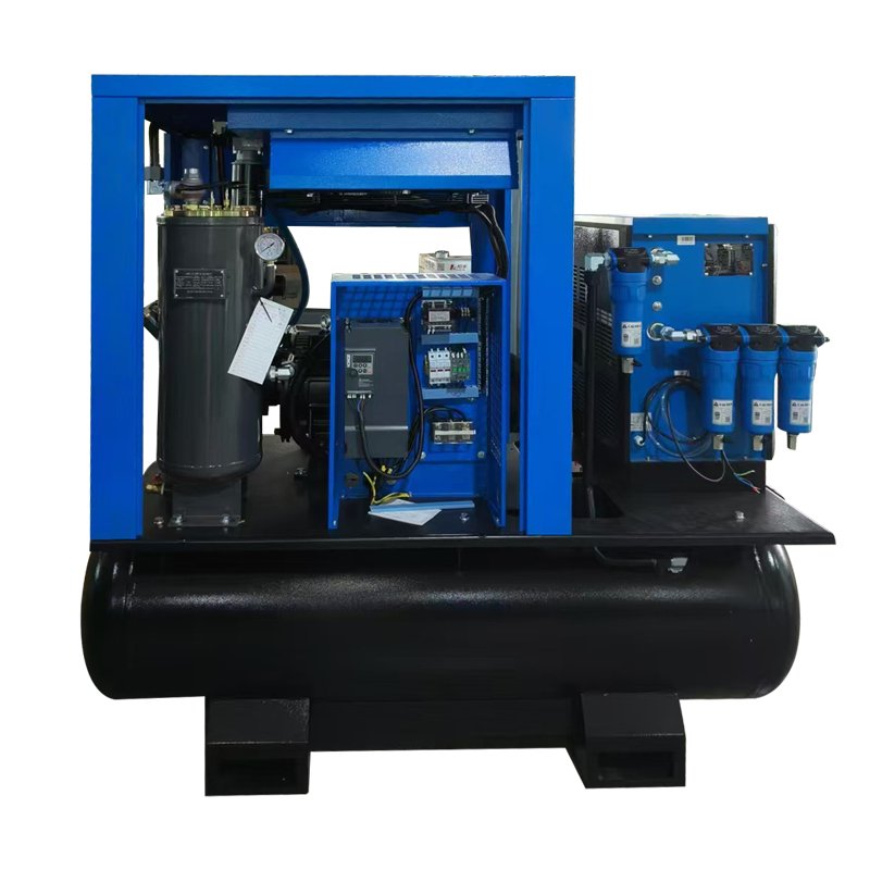 Industrial Air Compressors 10hp 7.5kw Compresor De Aire Rotary Screw Air Compressor With Dryer for Laser Cutting