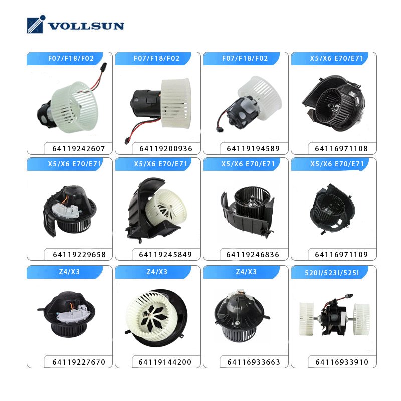 Automotive Auto Cooling System Parts Air Conditioner Blower Fan Motor 12V Dc For Bmw Mini Mercedes Benz