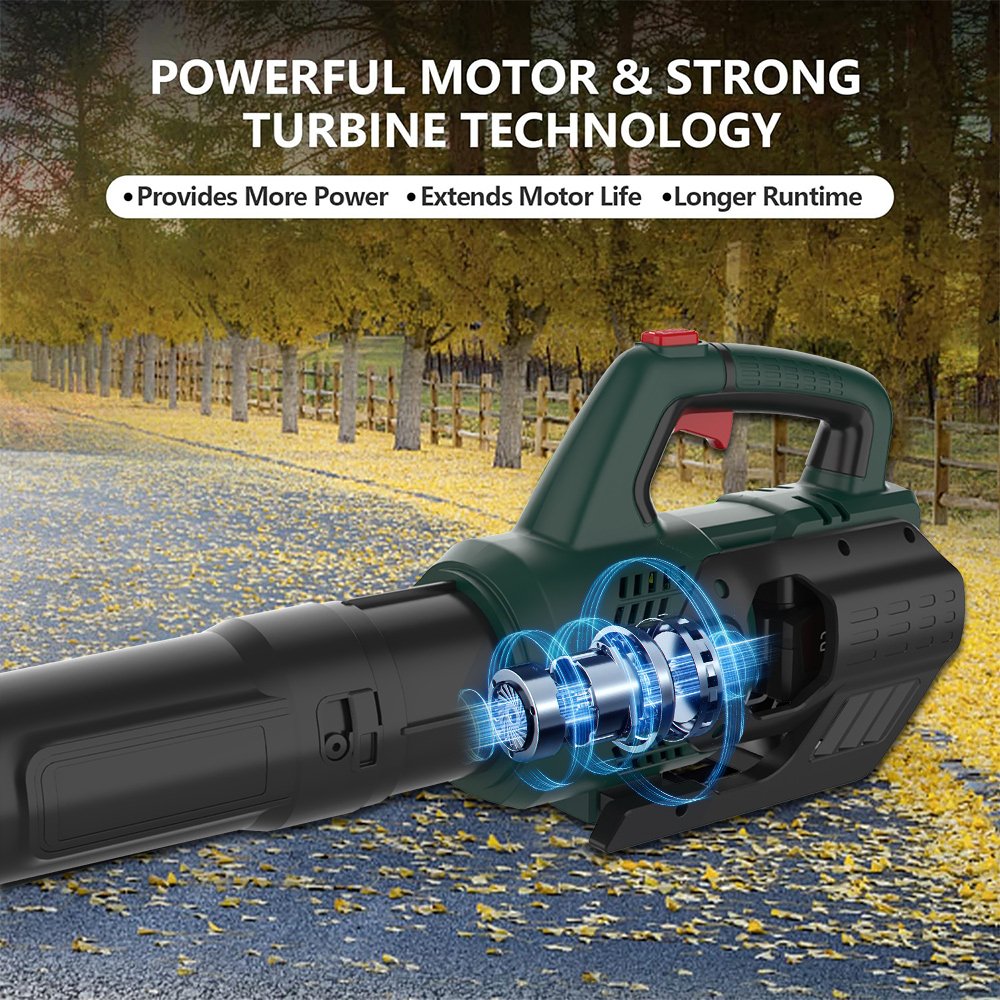 Hailian Hand-held 20v Professional Lithium Ion 8.0Ah Garden air Blade Cordless Electric Blower Cordless Jet Fan