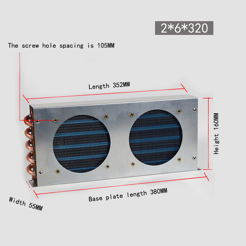Blue Fin Air Cooled Fin Condenser Coil