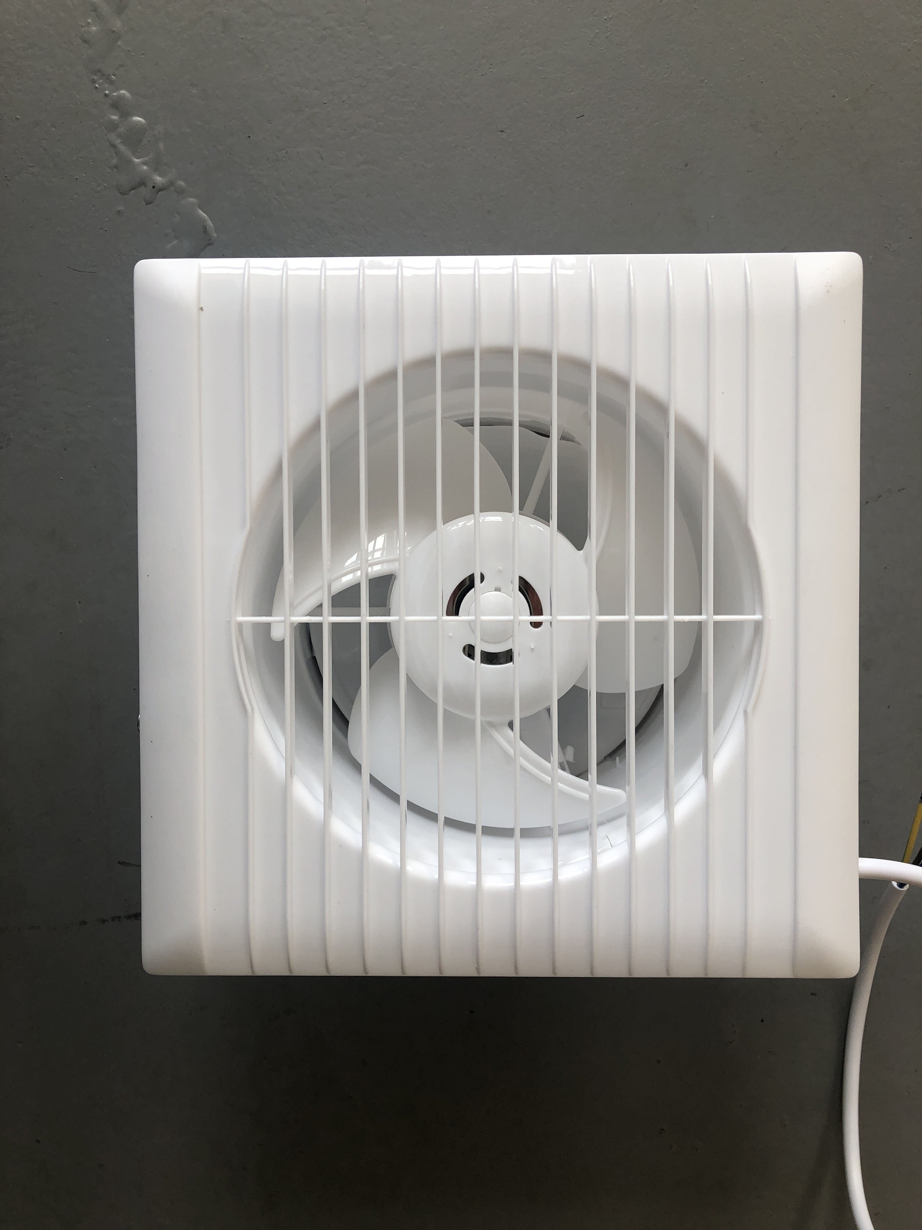 Professional Manufacture Ventilation Extractor Kitchen Bathroom Wall Mounted Exhaust Fan ABS Plastic Axial Flow Fan APB-8 Inch