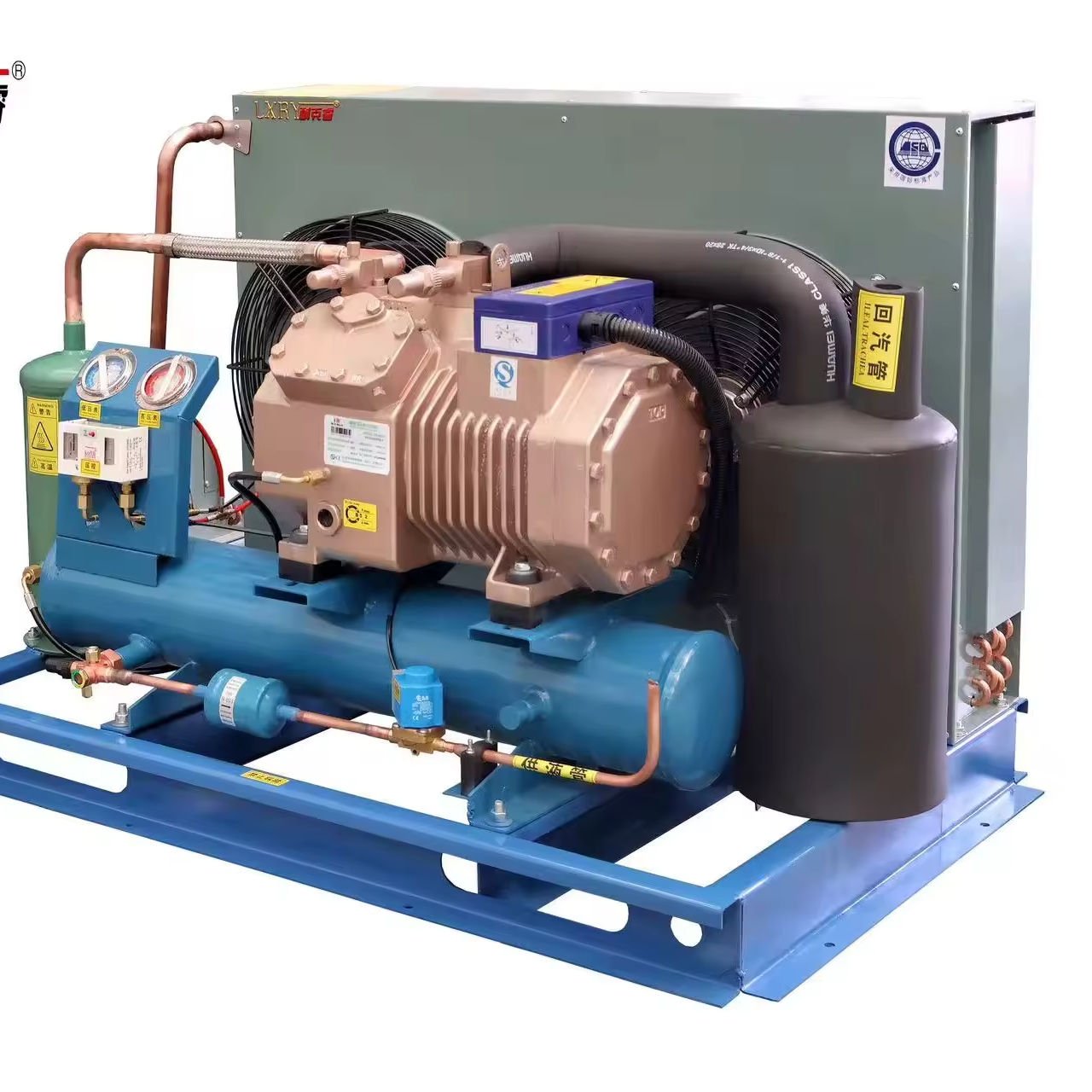 Open Type Piston Air-cooled Condensing Unit for Cold Room Support Customization Food Fresh Preservation Refrigeration 10hp 20hp