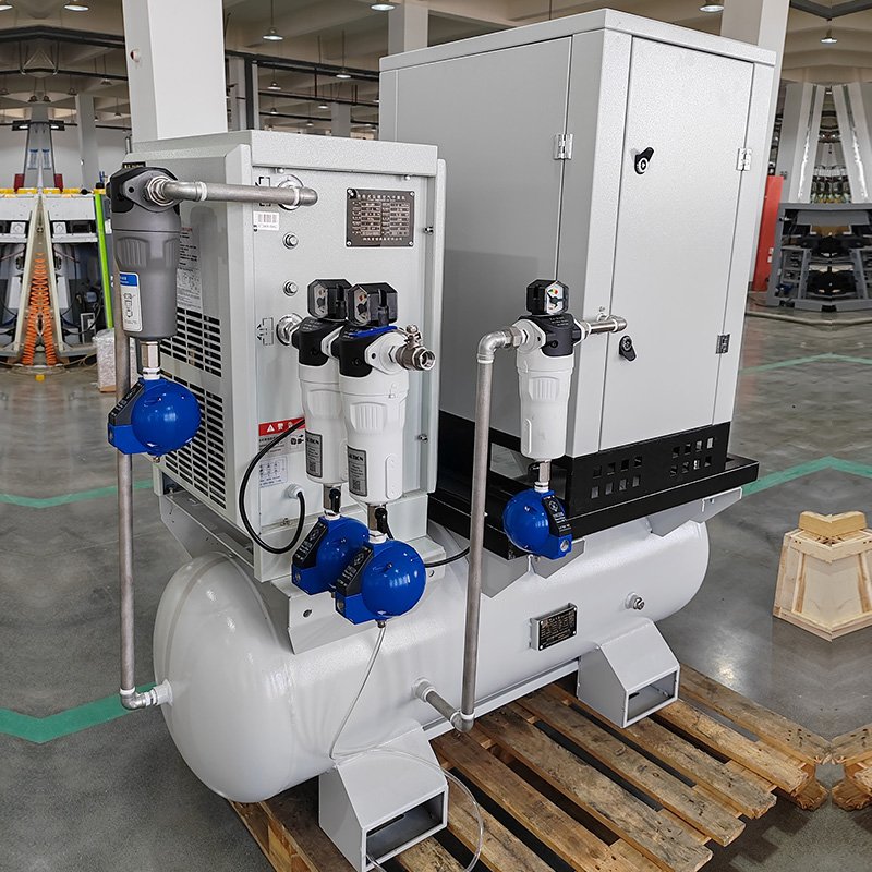 2.2kw 3hp Small Silent Electric 4 in 1 Scroll Oil-free air Compressor