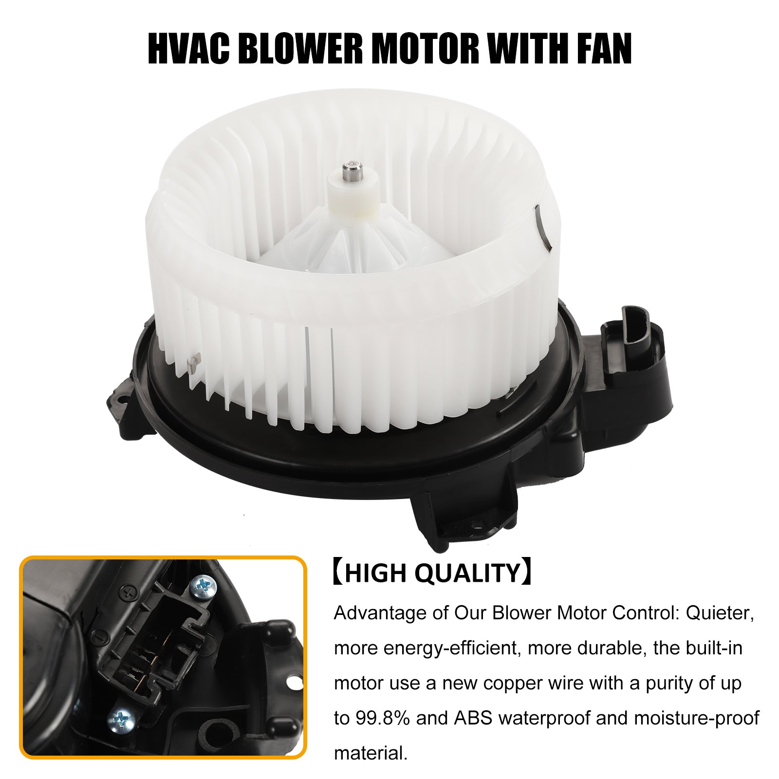 Front A/C AC Blower Motor Fan Assembly with Fan Cage Fitfor Toyota Camry 4Runner Dodge Lexus Heater Blower Motor Fan