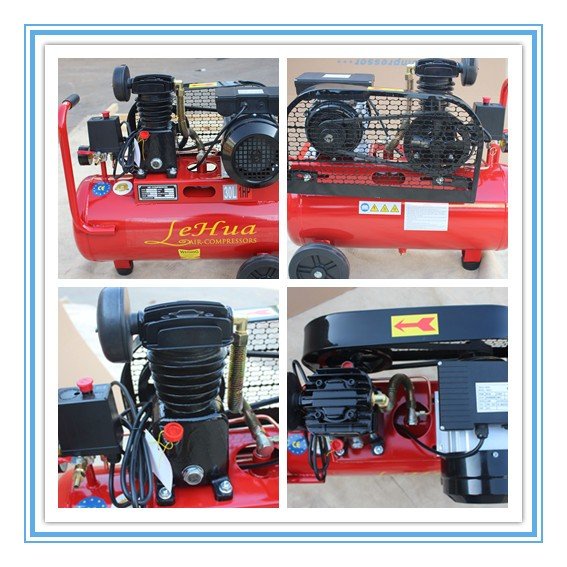 Best Sell Portable Piston 30L 50L 1HP Electric Belt Driven air Compressor