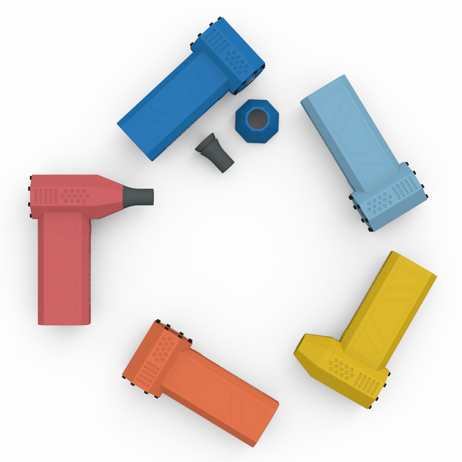 Air Blower Fan Electric Turbo Violent Jet Fan Fast Charging Portable Gun Blower Portable air Blower 130000 RPM Crossgun X3