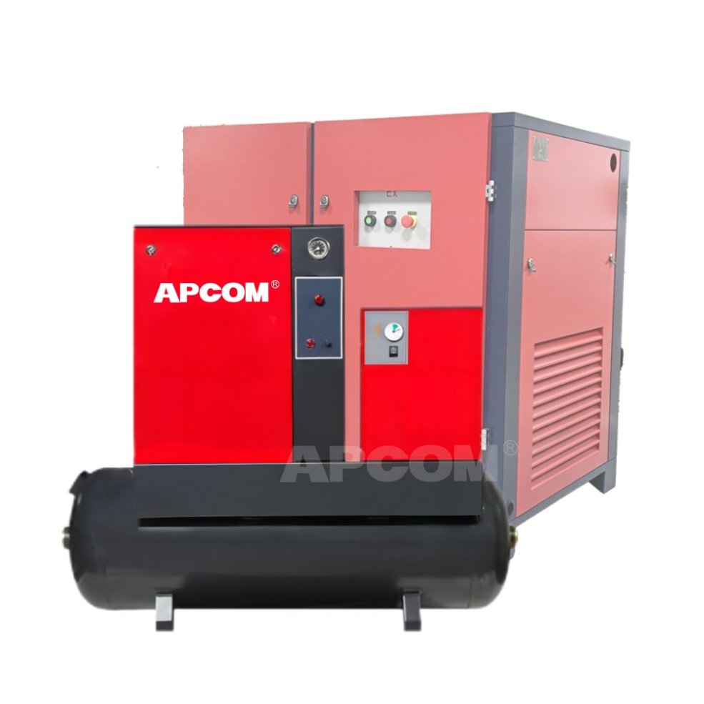 10hp APCOM 7.5kw Small Electric Rotary Screw Industrial air Compressor 10 hp 7.5 15 kw