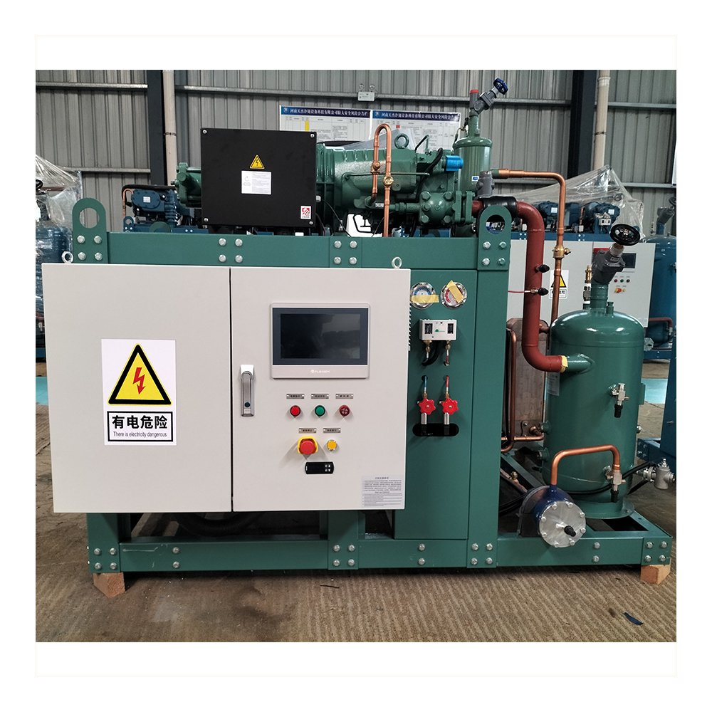 Parallel 250tons Capacity Air Cooled Compressor Rack Condensing Units Screw Unit for Cold Room