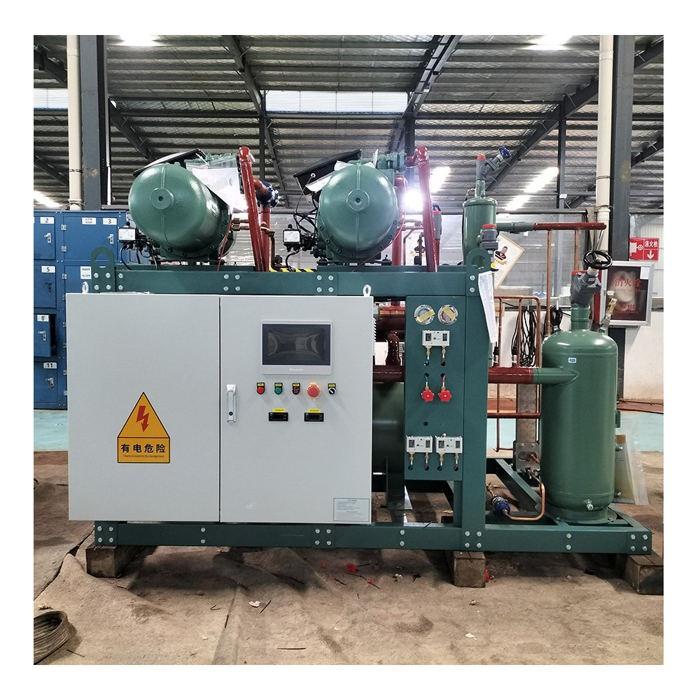 Parallel 250tons Capacity Air Cooled Compressor Rack Condensing Units Screw Unit for Cold Room