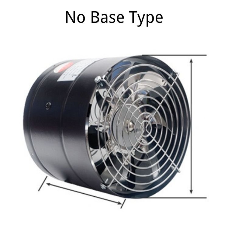 6/7/8/10/12 Inch Round Axial Flow Exhaust Fan with Base Oven Chimney Waterproof Ventilation Fan for Sale