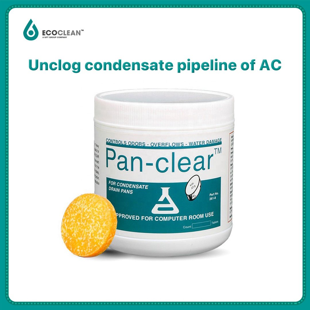 Air Conditioner Maintenance Products Automatic Cleaning Tablets for Condenser Pipe of AC- Pan clear