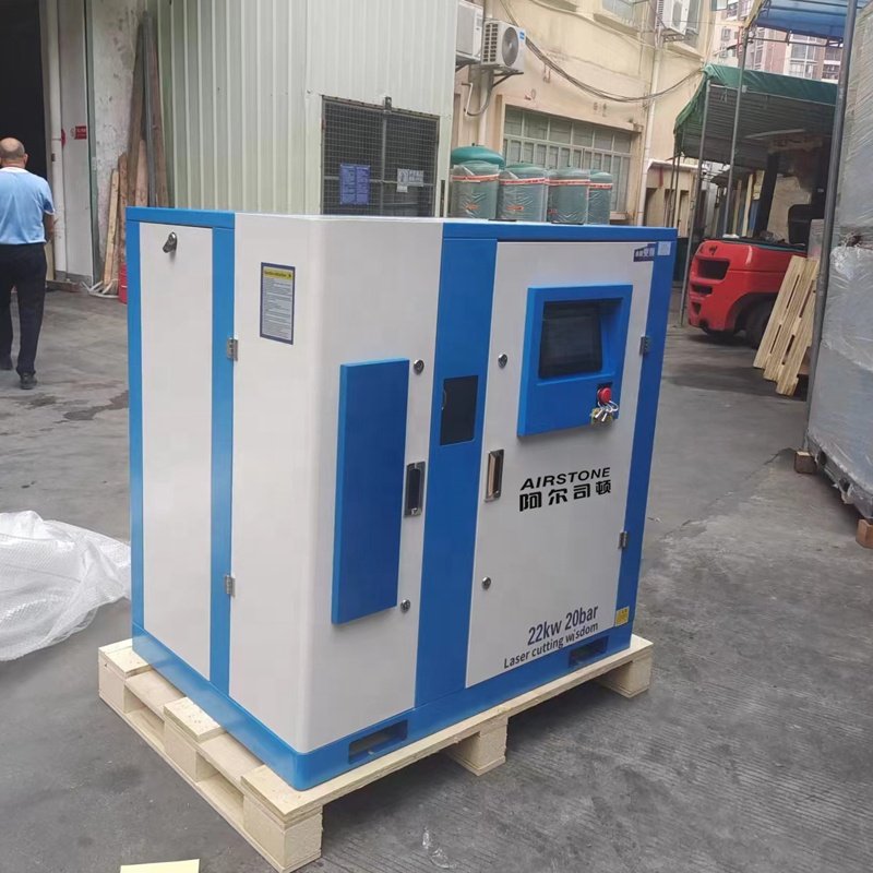 Airstone High Pressure 20Bar 25Bar Screw Air Compressor 15Kw 22Kw 30Kw 37Kw PMC Variable Frequency Compressor