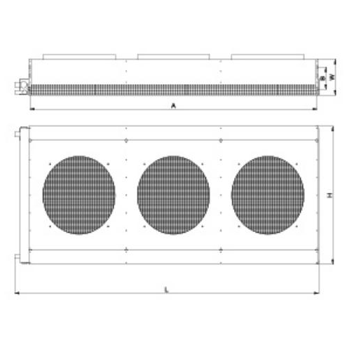 ACV Factory Direct Sale Air-Cooled Condenser Cold Storage Restaurants Retail New Condition China Gold Supplier Core Motor