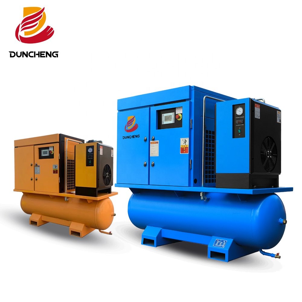 Industrial 10hp 15kw 16bar Rotary Vertical Screw Air Compressor De Aire 500L Electric Machine Motor Air Cooled Bearing