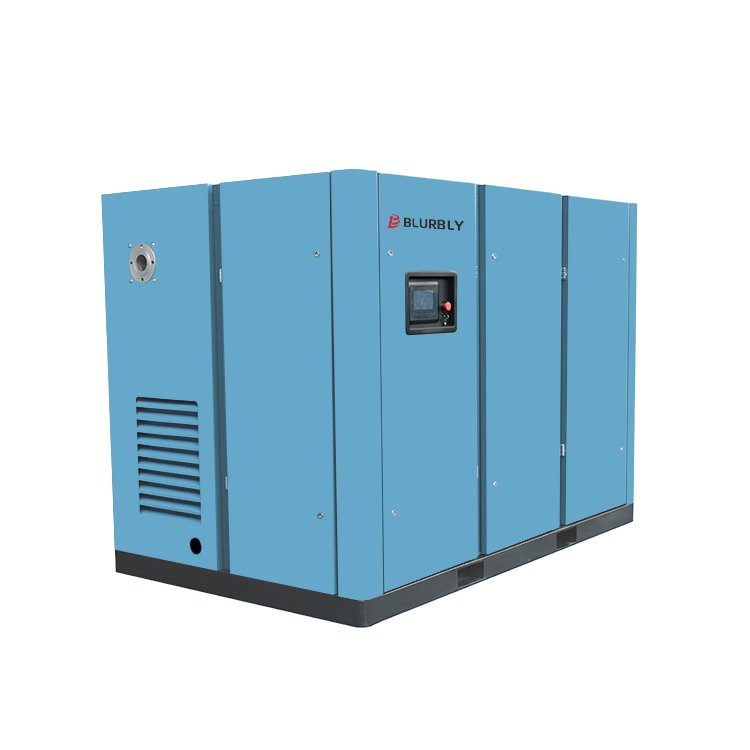 Blurbly R250 250kw 55.0m3/min 0.8Mp Energy-efficient Two-stage Compression Industrial Screw Air Compressor