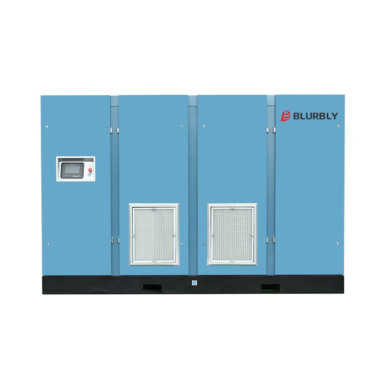 Blurbly R250 250kw 55.0m3/min 0.8Mp Energy-efficient Two-stage Compression Industrial Screw Air Compressor