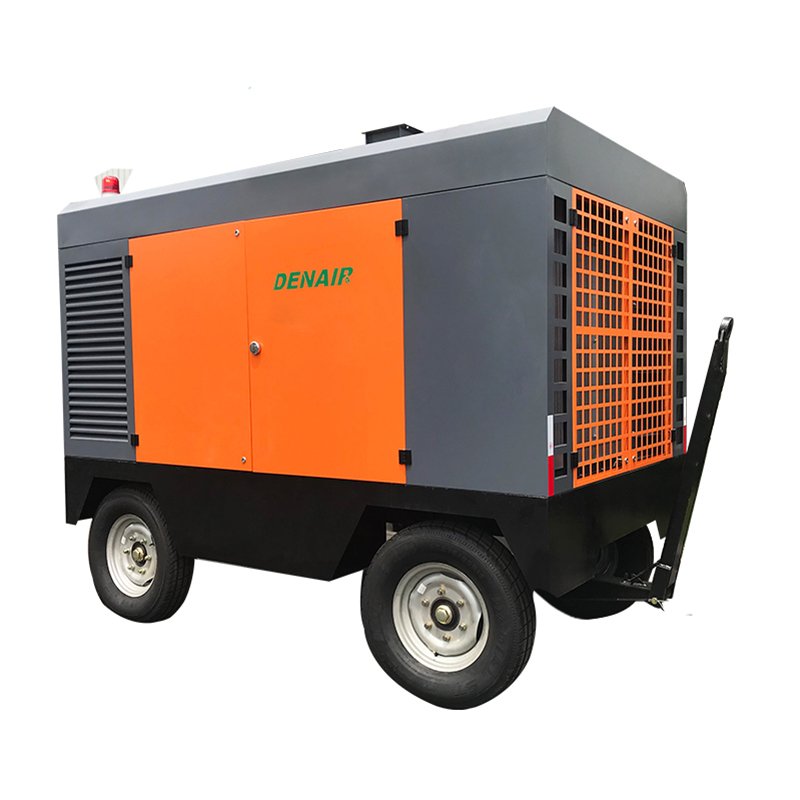 Portable Screw Air Compressor for Borehole Drilling 1000 Cfm 380 psi