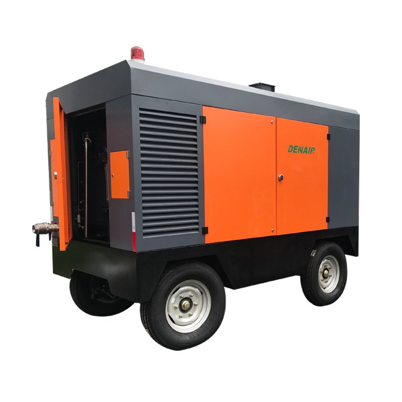 Portable Screw Air Compressor for Borehole Drilling 1000 Cfm 380 psi