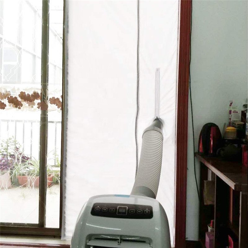 Factory Manufacture 90x210cm Soft Cloth Sealing Baffle Zipper Screen Door Seal for Mobile Air Conditioning