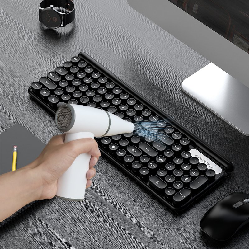 100000RPM Jet Fan Mini Air Blower Black Grey White Color 3300mah Wireless Air Blower Powerful Portable Mini Blower