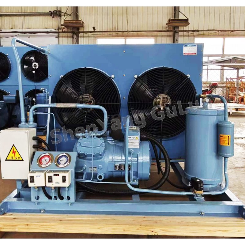 5HP Air-Cooled Piston Refrigeration Unit AP2LF005 Low Temperature Compressor Evaporator Condenser R22 Freezer Cooling