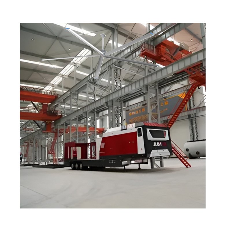 Industrial Axial Blower Fan Large Space Workshop Roof Ceiling Ventilation Farm Logistic Centers Warehouses DC Electric Motor
