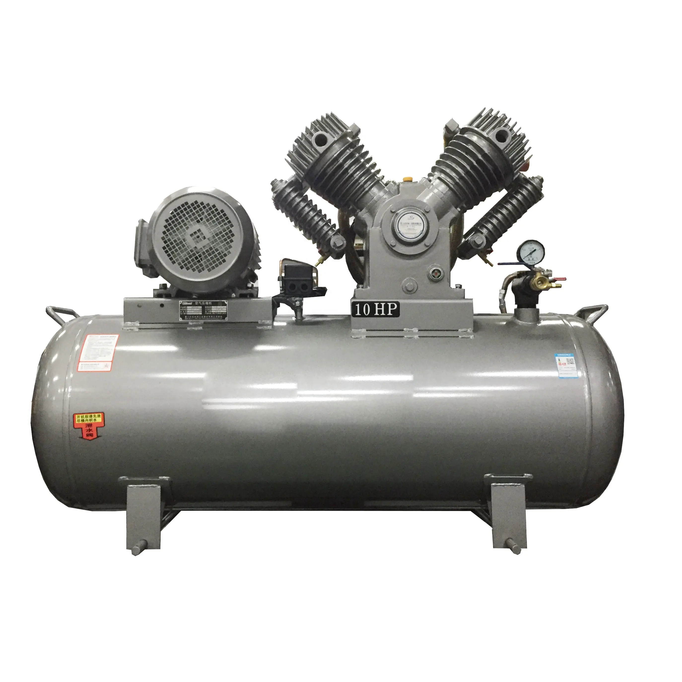 Piston Machine 0.75KW 1.5KW 2.2KW 3KW 4KW 5.5KW 7.5KW Piston Portable Air Compressor Pump Head Pump Air Compressor 10hp Oil Free