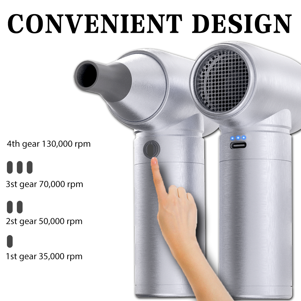 Crossgun B1 Pro Air Blower Fan 130000 RPM Compressed Handheld Electric Aluminum Alloy Portable Mini Turbo Jet Fan Airgun