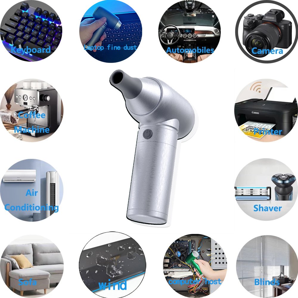 Crossgun B1 Pro Air Blower Fan 130000 RPM Compressed Handheld Electric Aluminum Alloy Portable Mini Turbo Jet Fan Airgun