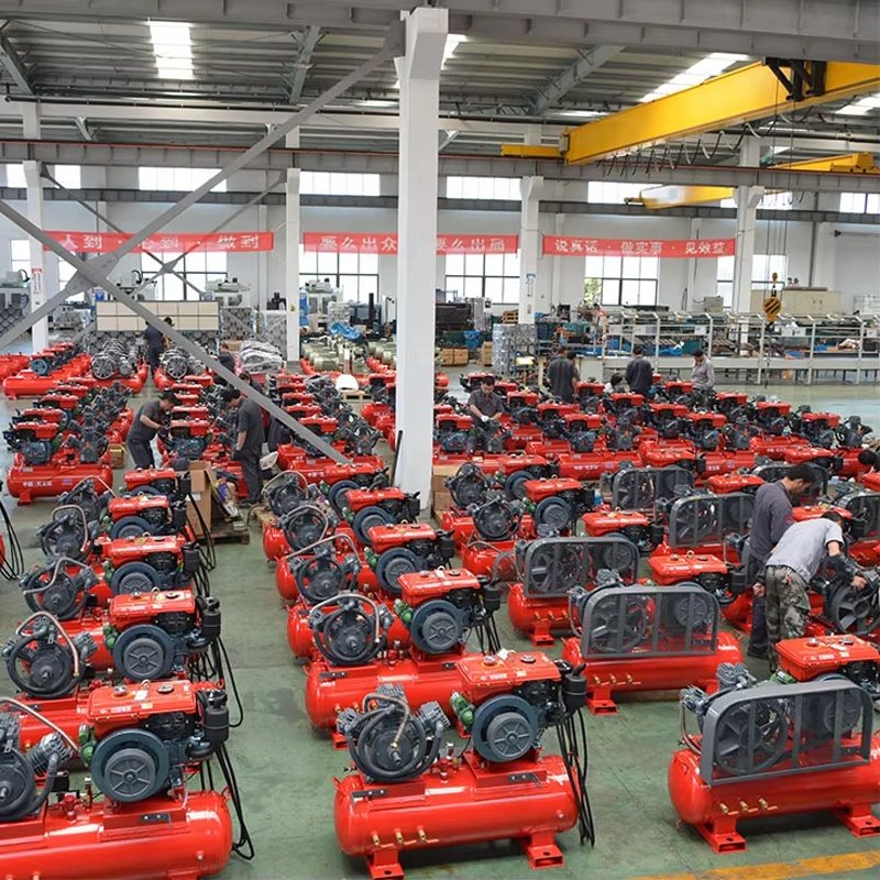 Hongwuhuan W3.5/5 Cheap Price Piston Air Compressor Mining 5bar Portable Industrial Diesel Air Compressor