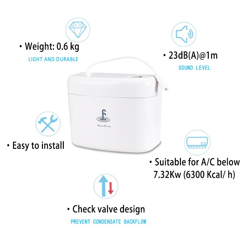Kingpump New Original Small Hippo 3M Mini Condensate Pump Air Conditioner Drain Pump